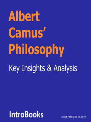 cover image of Albert Camus' Philosophy